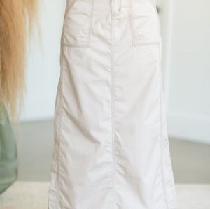 Long khaki utility skirt - BRAND NEW